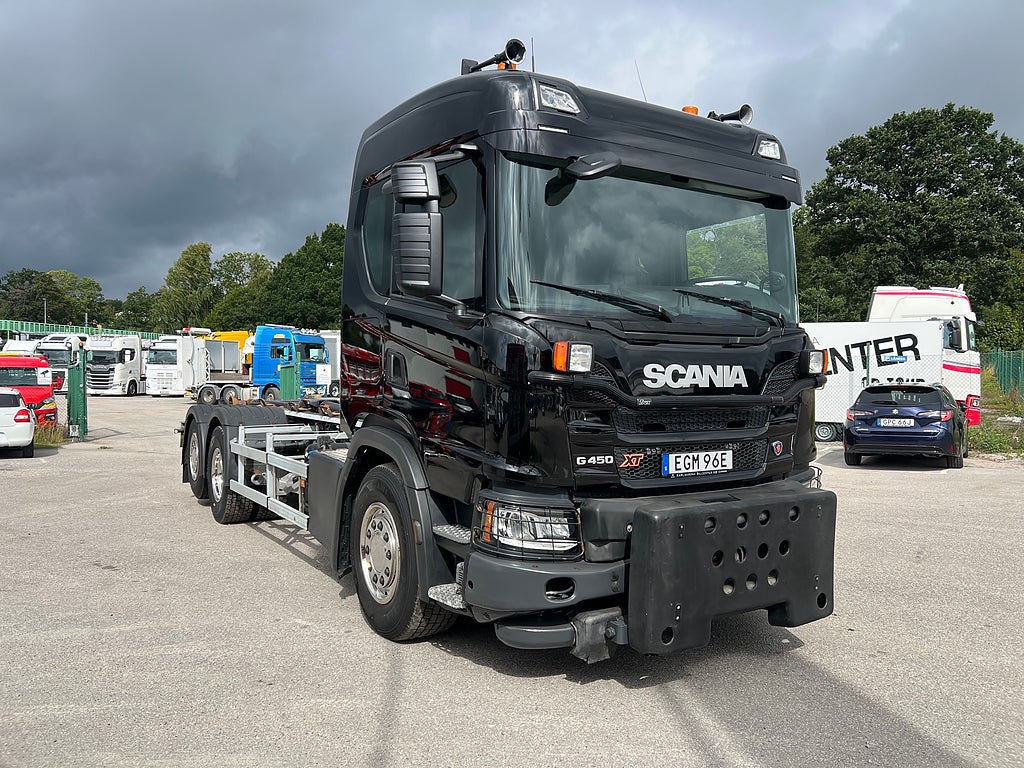 Scania G450 6x2*4 XT Lastväxlare, Fullt Plogutrustad