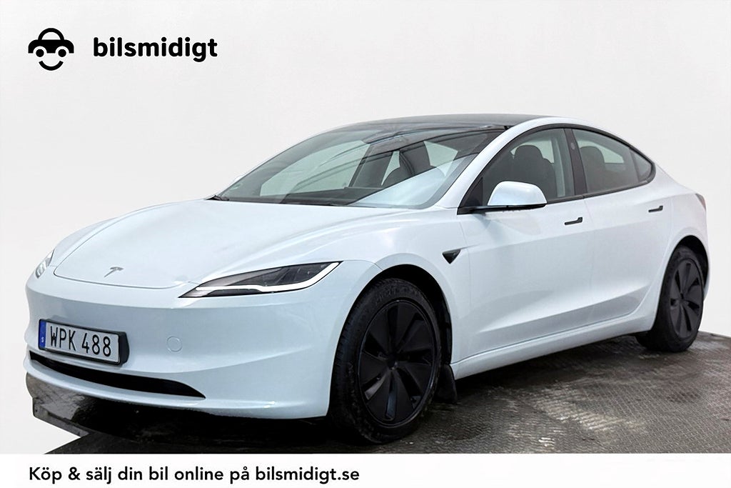 Tesla Model 3 Model 3 Long Range AWD Drag Pano Läder V-pump MOMS 400 hk