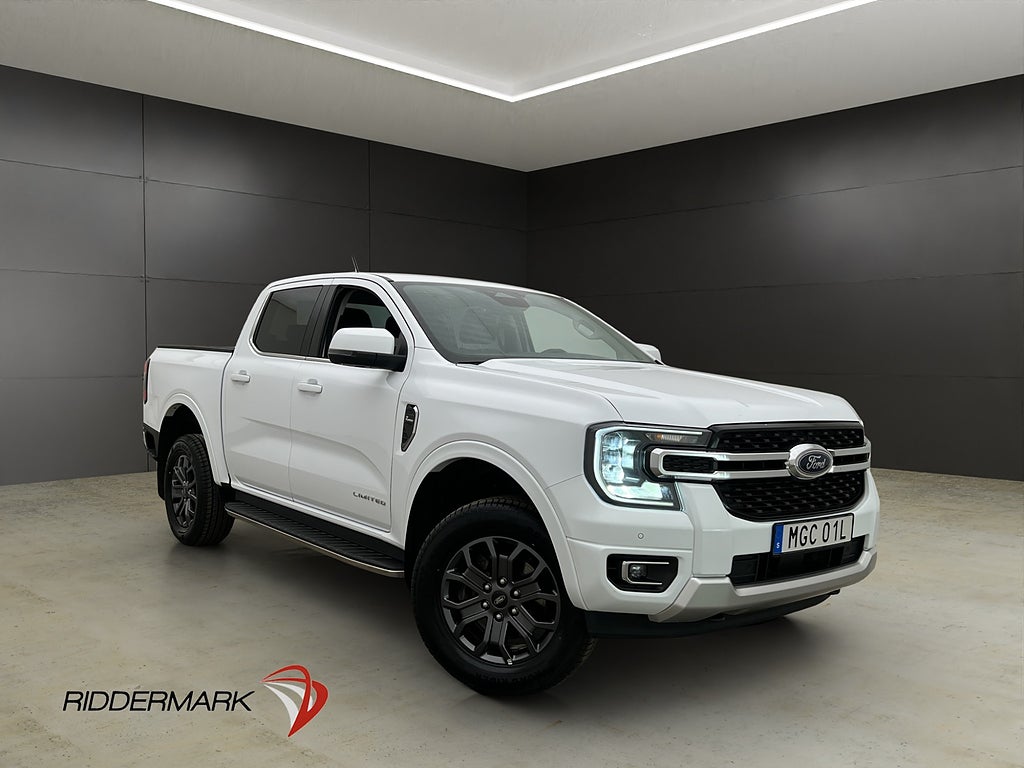 Ford ranger Limited 2.0 e-4WD Värm Drag 360° CARPLAY Moms