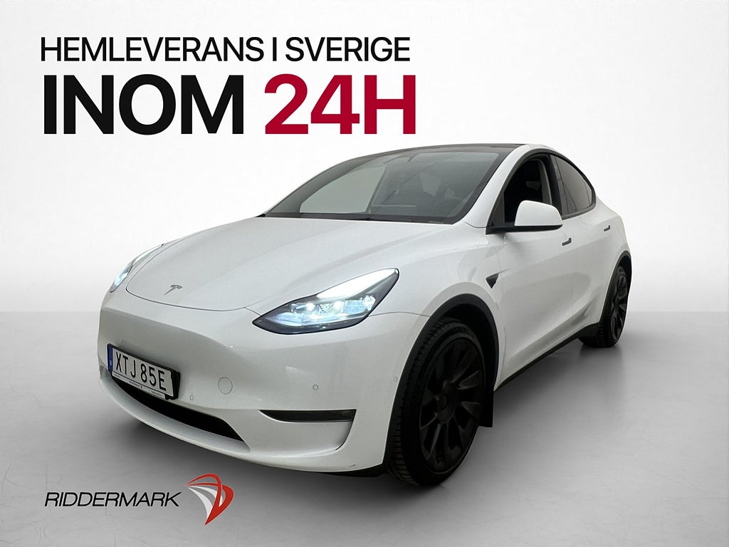 Tesla Model Y Long Range AWD Pano Kamera Värm AP Skinn Drag