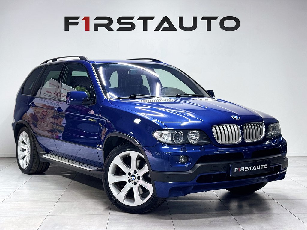 BMW X5 4.8is M SPORT EXKLUSIV LE MANS BLUE SAMLAR BIL MINT 