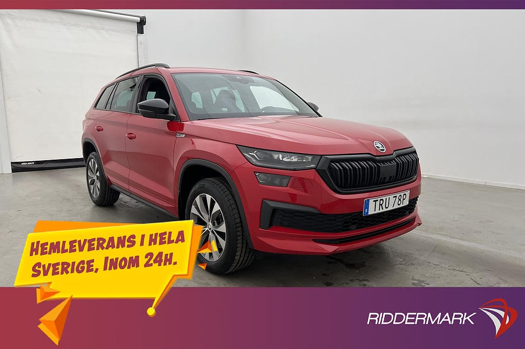 Skoda Kodiaq 2.0 TSI 4x4 Sportline Värmare Cockpit Drag MOMS