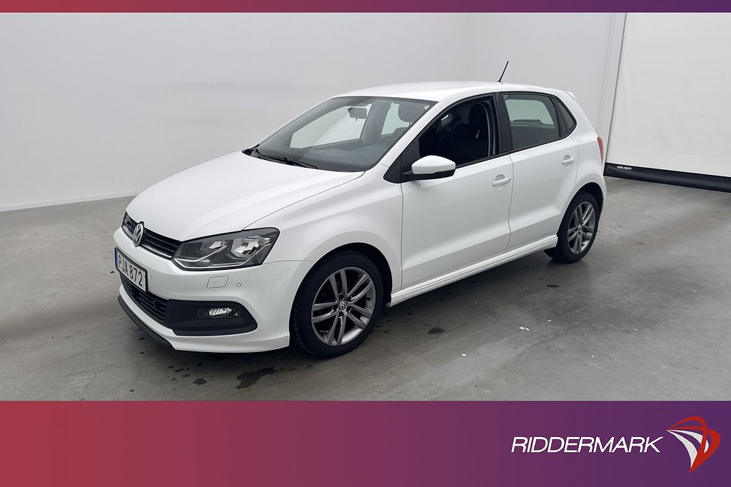 Volkswagen Polo 1.2 TSI 90hk R-Line M&K-Värmare Sensorer