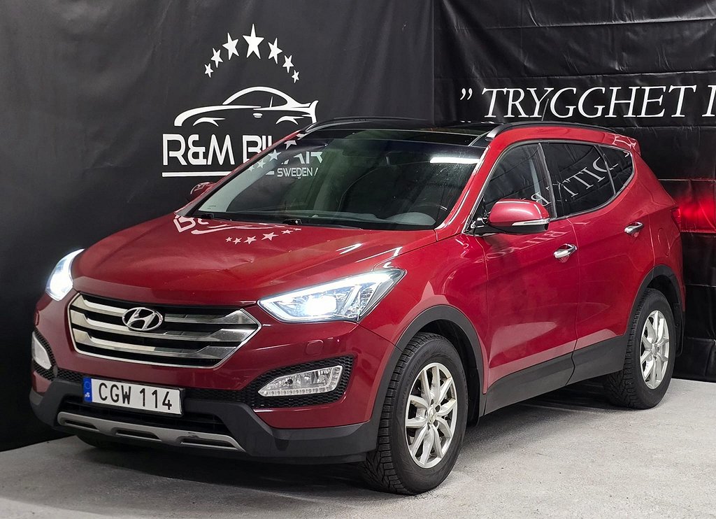 Hyundai Santa Fe 4WD, 1-ägare, Panorama, Drag, Navi, Ny Bes!