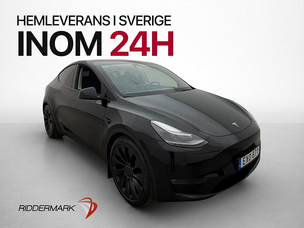 Tesla Model Y Performance AWD Pano Drag Kamera AP Navi Skinn