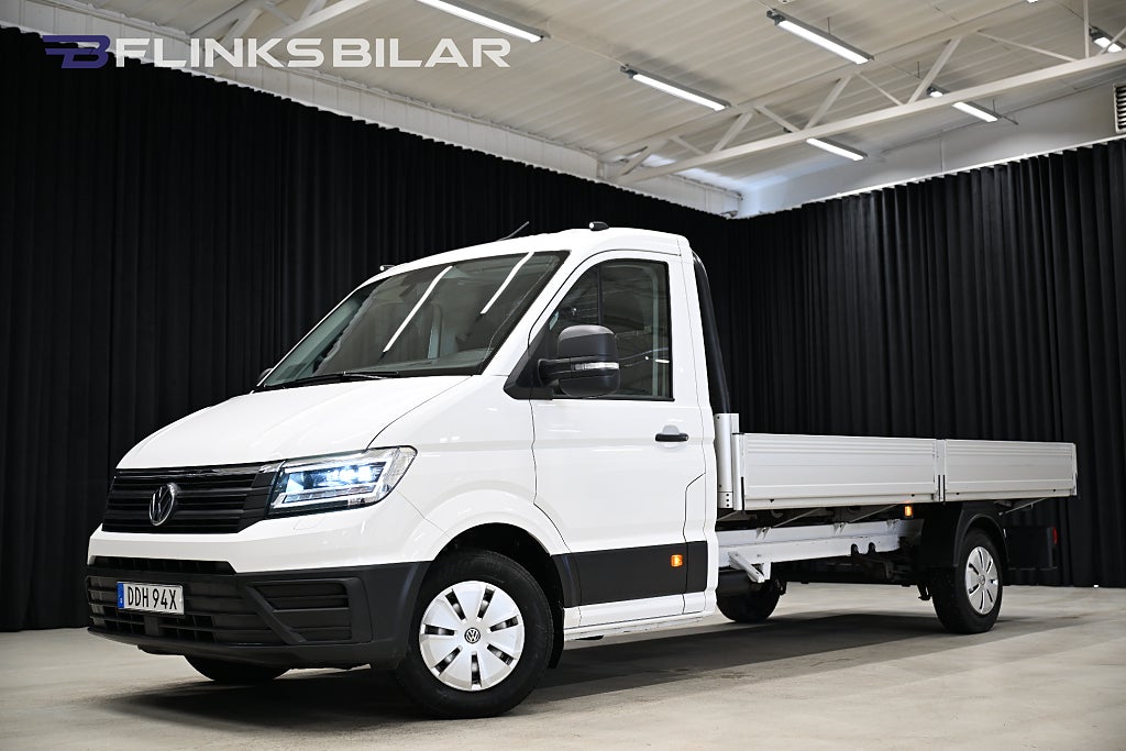 Volkswagen crafter 177HK L4 Automat|Långflak|LED|Drag|Värmare|EnÄgare|Moms