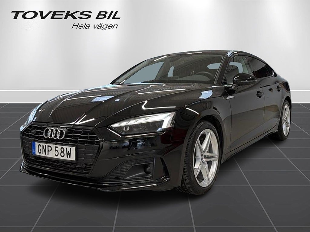 Audi A5 Sportback 45 TFSI Q PROLINE ADV 265 HK SVART OPTIK