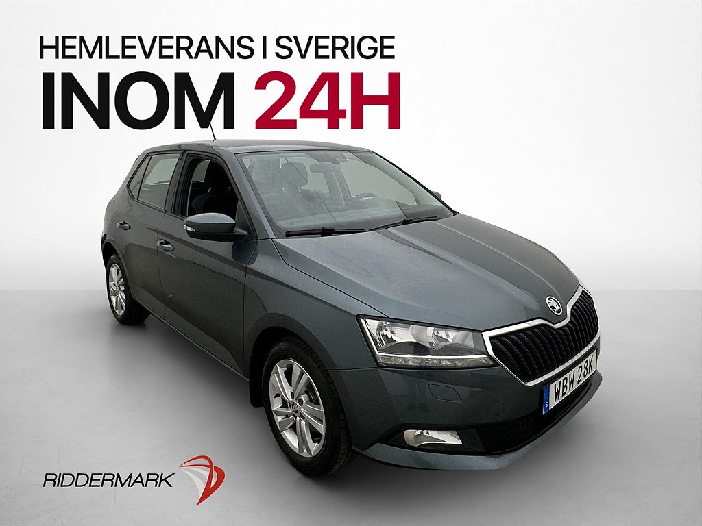 Skoda Fabia 1.0 TSI Style CarPlay Sensorer 0.45l/mil Få bruk