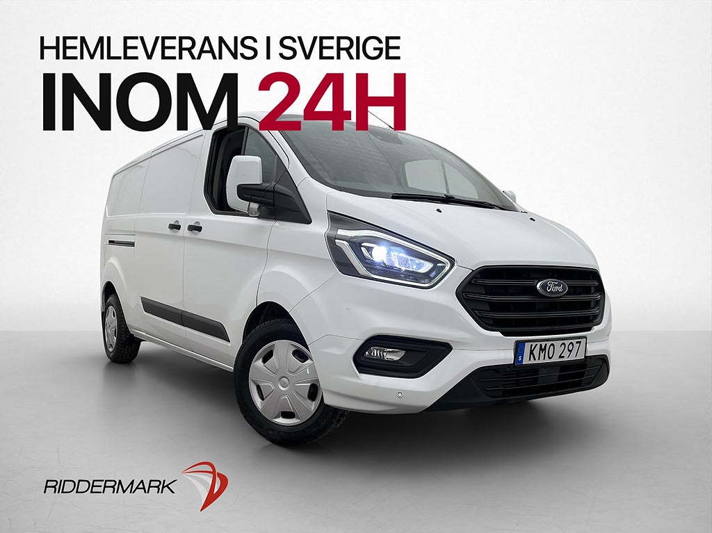 Ford transit-custom L2 130hk Värmare Dragkrok 3-Sit PDC Moms