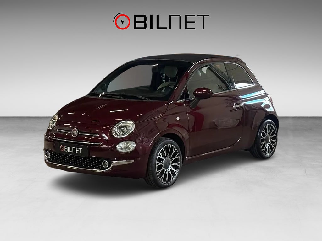 Fiat 500 Hybrid Lounge Star Edition Bordeaux Metallic Cabriolet