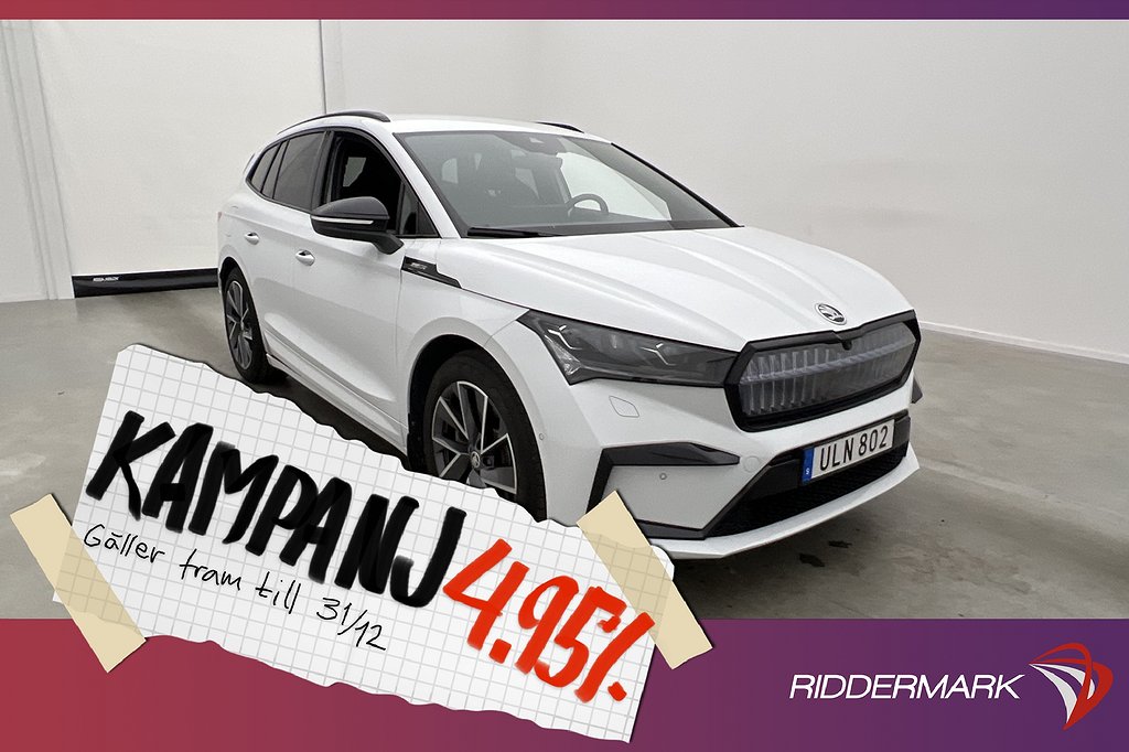 Skoda Enyaq iV 80x AWD Sportline Crystalface 4,95% Ränta