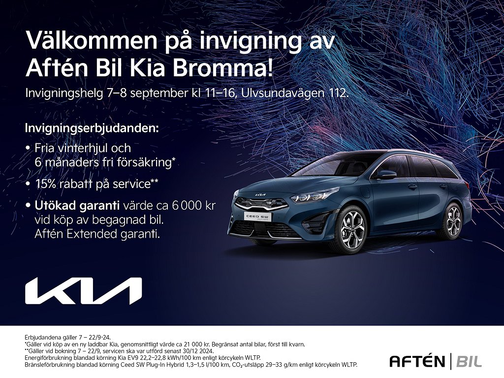 Kia CEED SW Plug-In Hybrid 141Hk Advance LAGERBIL, InklVINTERHJUL