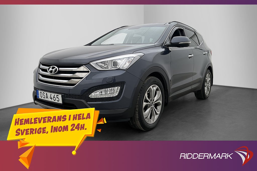 Hyundai Santa Fe 2.2 4WD 197hk Premium Panorama Kamera Drag