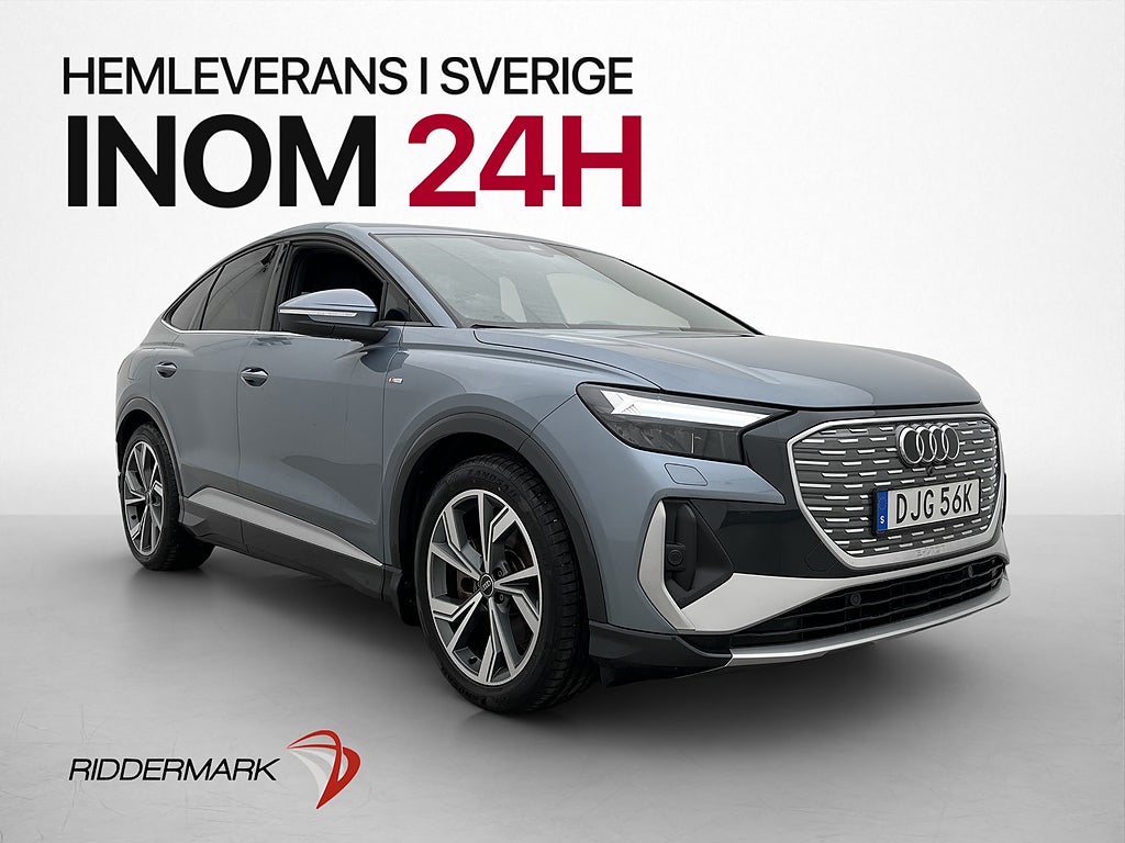 Audi Q4 40 Sportback e-tron 204hk S-Line Sonos Kamera CarPla