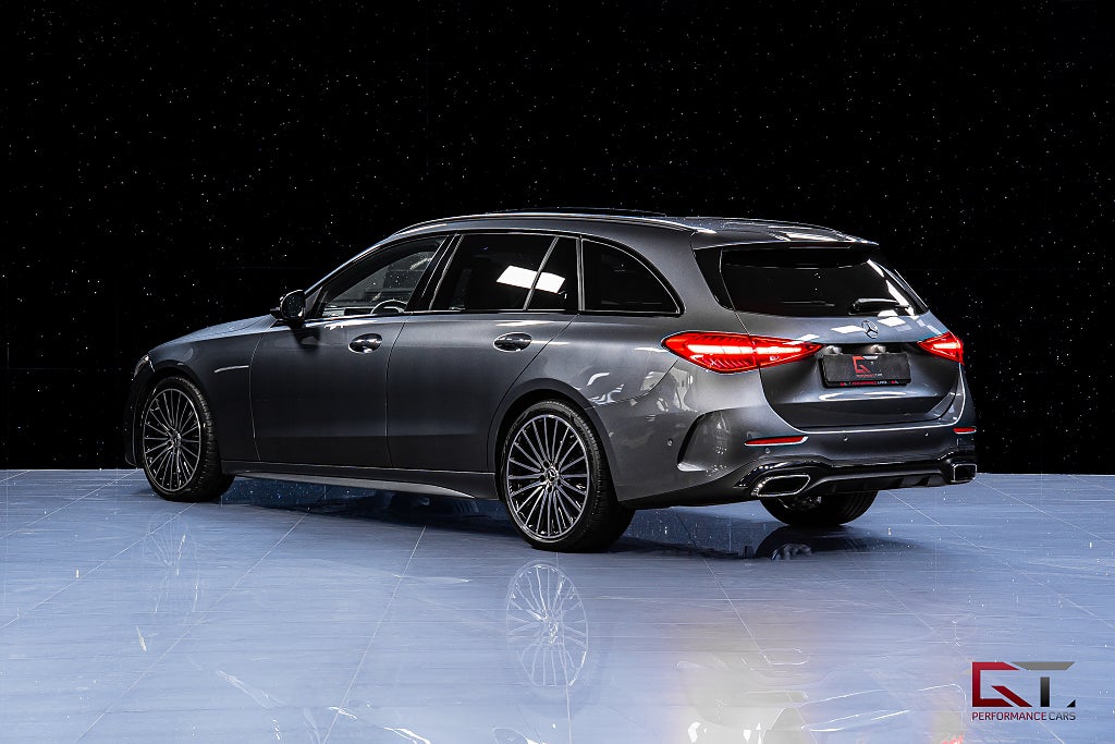 Mercedes-Benz C200 T AMG Pano Bur-3D Värmare Akustikglas Vinterpaket 360°