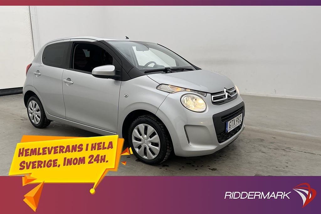 Citroën C1 1.0 69hk 3-Brukare 0.38 l/mil Låg-Årsskatt