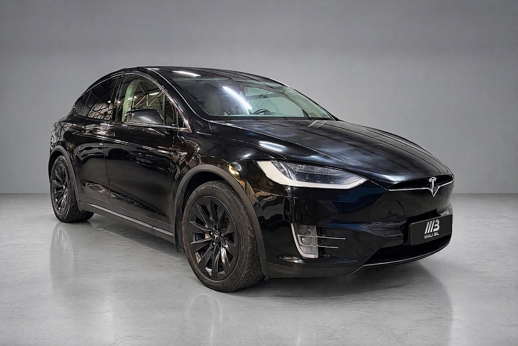 Tesla Model X 100D NYTT BATTERI 6-sits Drag Backkamera Pano