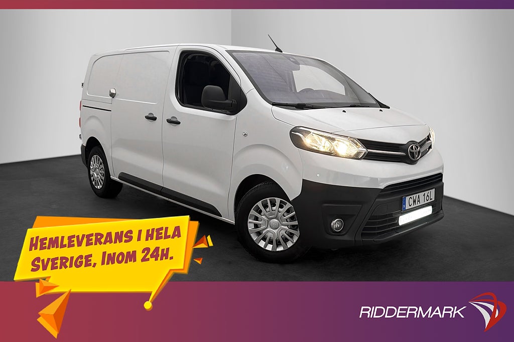Toyota ProAce L2 Värmare Drag CARPLAY V-inredd B-Kamera Moms