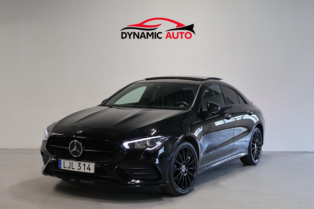Mercedes-Benz CLA 250 e HYBRID/Panorama/Belysning/218HK/Värmare/Burmester