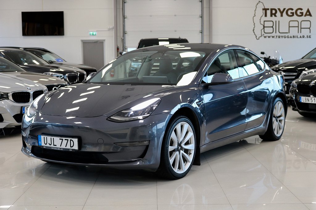 Tesla Model 3 Long Range AWD Leasbar 440hk Drag Panorama