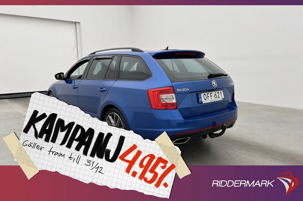 Skoda Octavia RS 2.0 TDI 184hk Skinn B-Kamera 4,95% Ränta