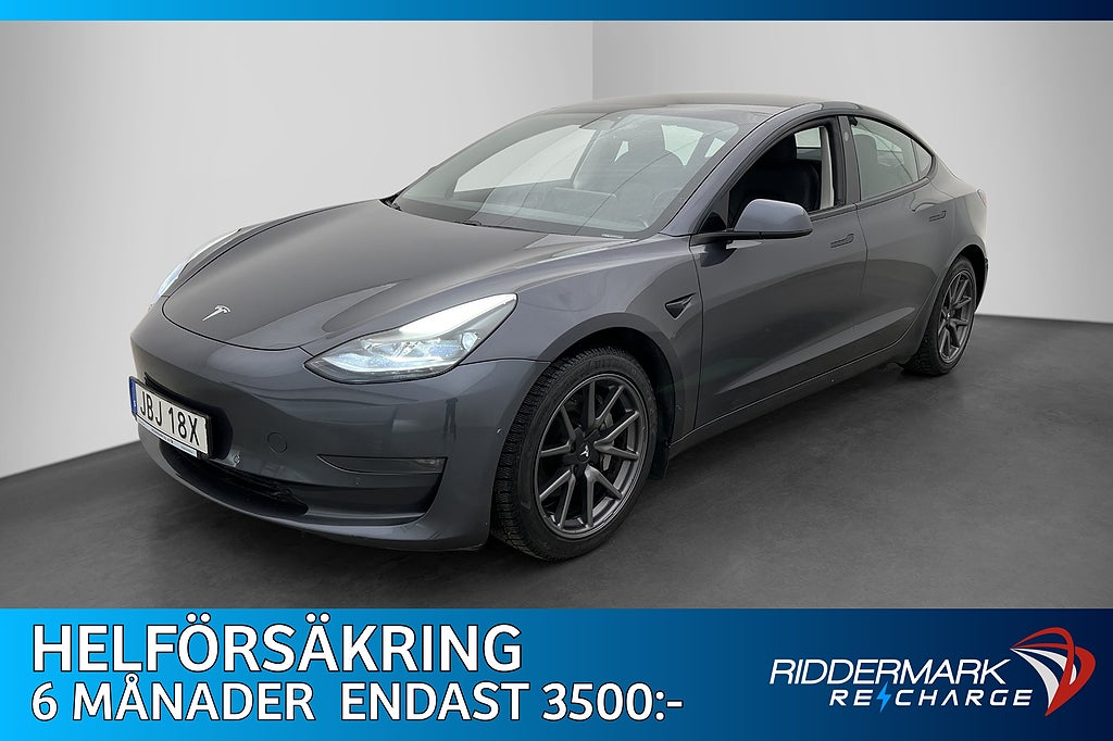 Tesla Model 3 Long Range AWD Autopilot Rattvärme Svensksåld