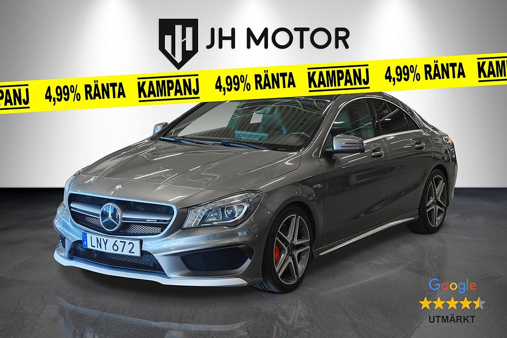 Mercedes-Benz CLA 45 AMG 4MATIC 400hk H&K/Taklucka/Kamera
