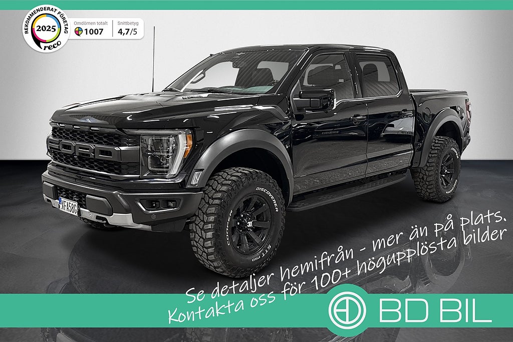 Ford F-150 Raptor 4x4 456HK PANO B&O 360 KAMERA DRAG MOMS
