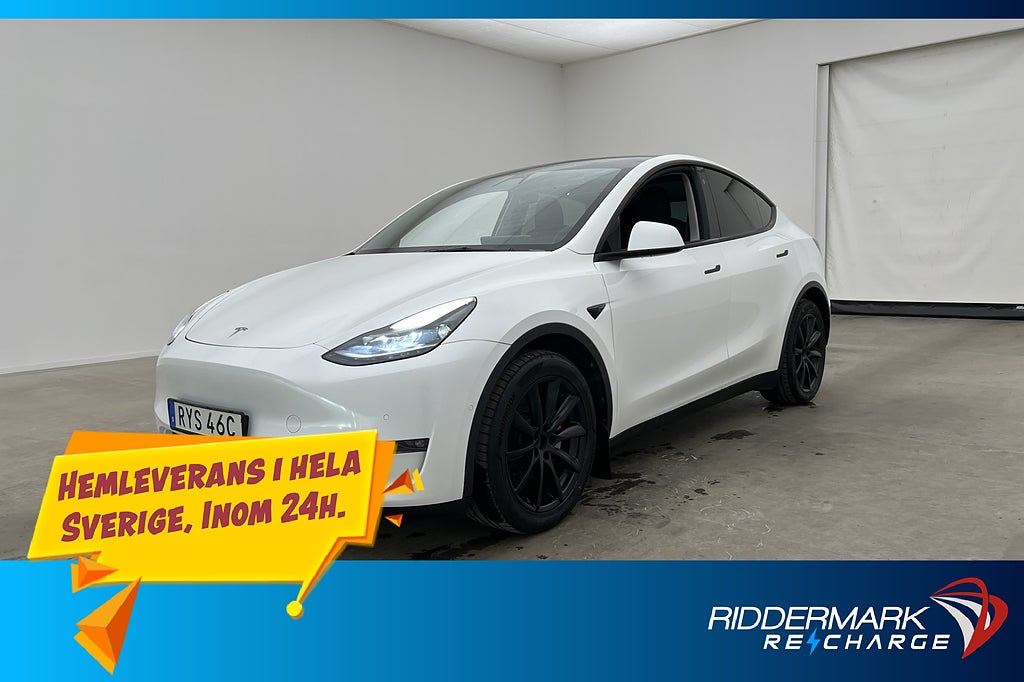 Tesla Model Y Long Range AWD Autopilot Dragkrok Svensksåld