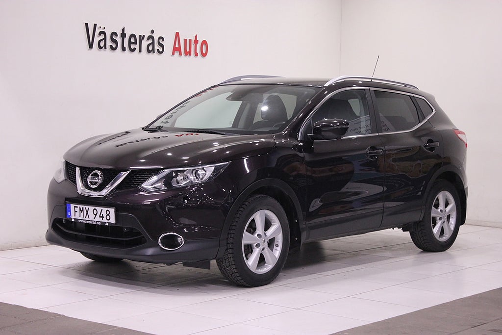 Nissan Qashqai 1.2 DIG-T En ägare 360 Kamera Navi Ny Service 115hk Euro 5