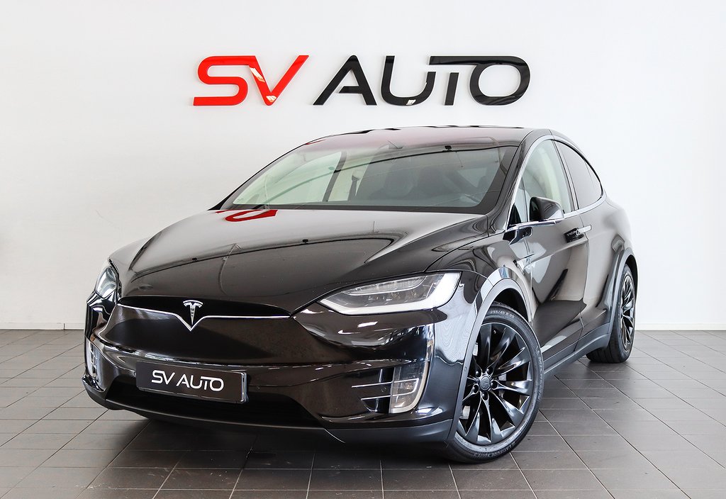 Tesla Model X 90D AWD Skinn Drag 6-Sits 423hk