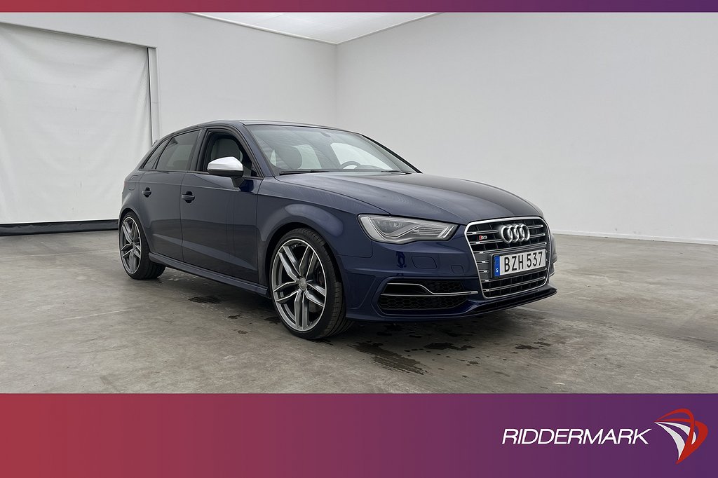 Audi S3 Sportback Quattro 300hk Pano Kamera Navi Elstolar