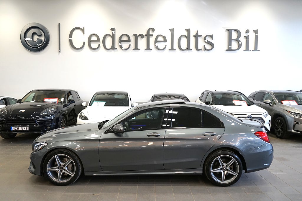 Mercedes-Benz C 220 d 4MATIC 9G-Tronic AMG Pano Drag Backkamera Skinn