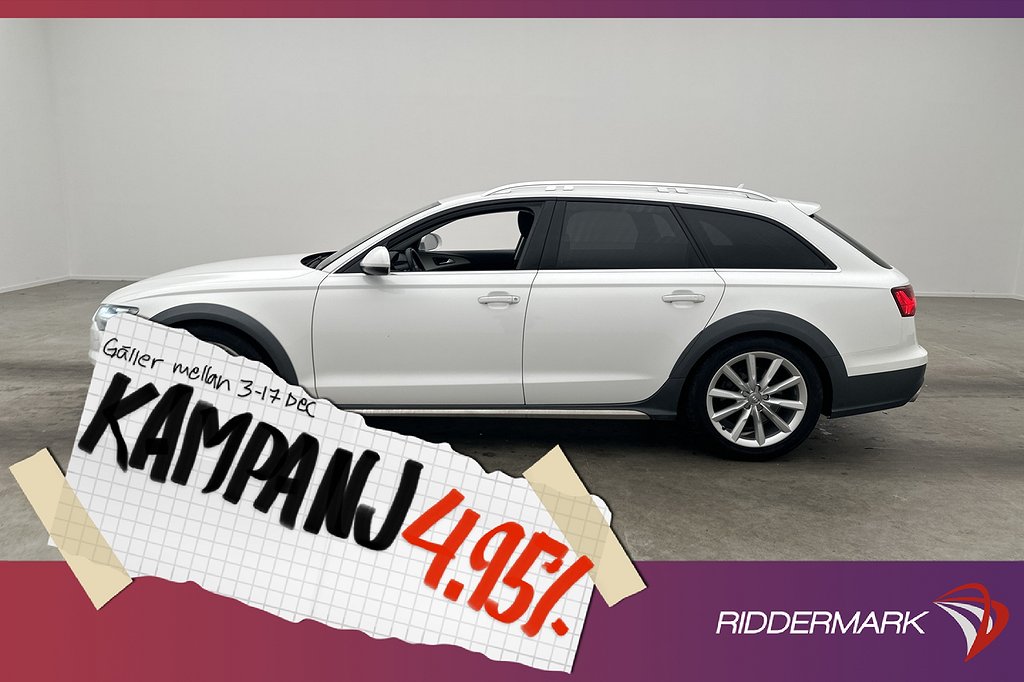 Audi A6 Allroad 3.0 TDI 218hk Quattro D-Värm GPS 4,95% Ränta