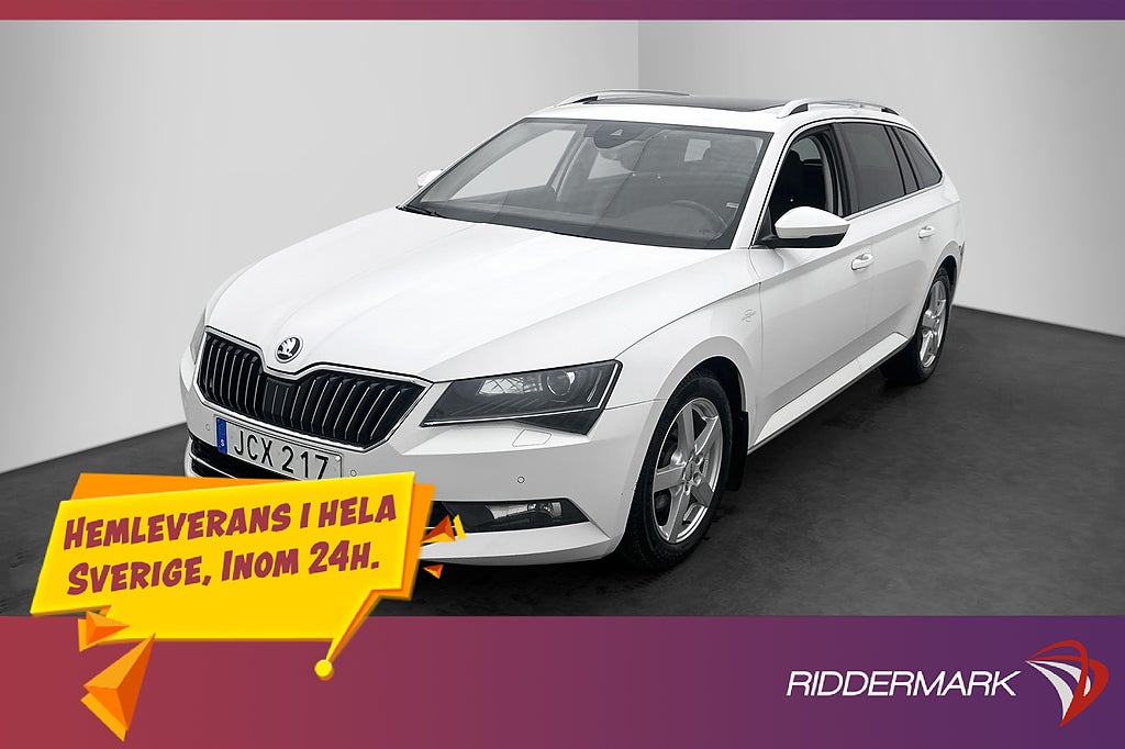 Skoda Superb 4x4 190hk L&K Pano Cockpit Canton Värmare Drag