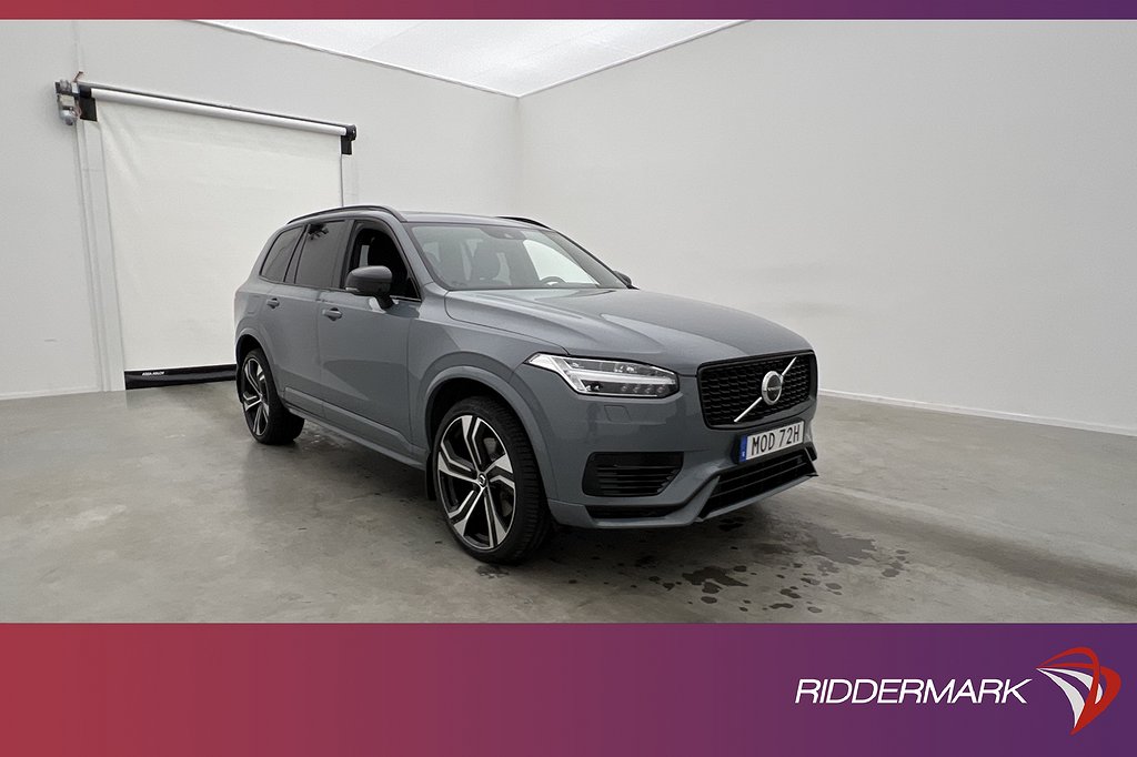 Volvo XC90 Recharge T8 AWD R-Design 7-sit Pano B&W Luft MOMS