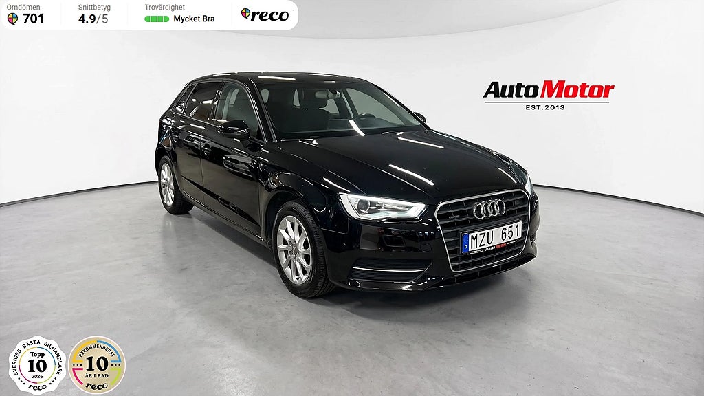Audi A3 Sportback 2.0 TDI quattro 150hk Värmare