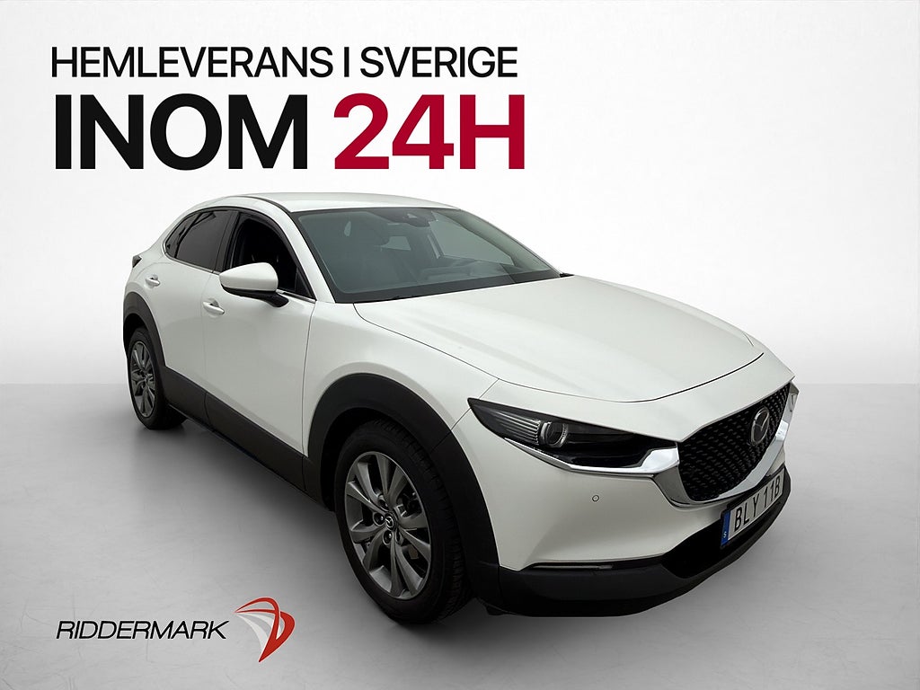 Mazda CX-30 2.0 180hk Cosmo Bose HuD Skinn M-Värm 360° Drag