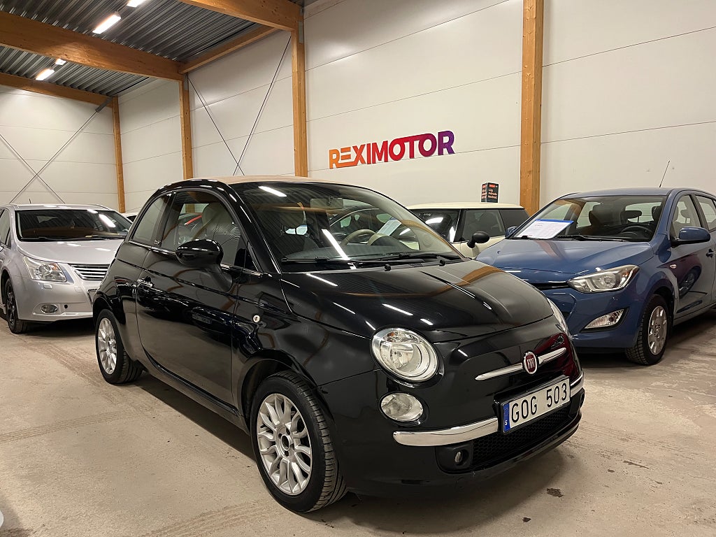 Fiat 500C 1.2 8V Lounge Euro 5  Besiktad 