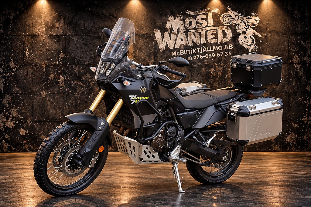 Yamaha Tenere 700 3 väskor • Kraschbågar • Inbyte & Finansiering