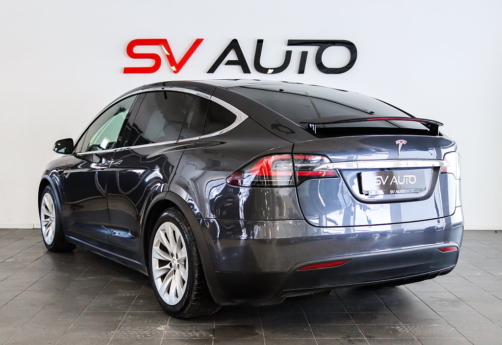 Tesla Model X 100D Luftfjädring Pano Dragkrok 6-Sits ( MOMSBIL )