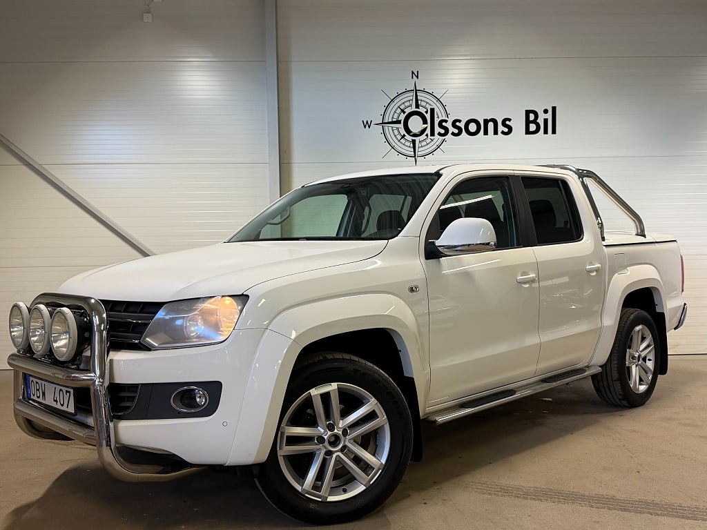 Volkswagen Amarok DoubleCab 2.0 BiTDI Highline Aut Drag Värmare Läder 