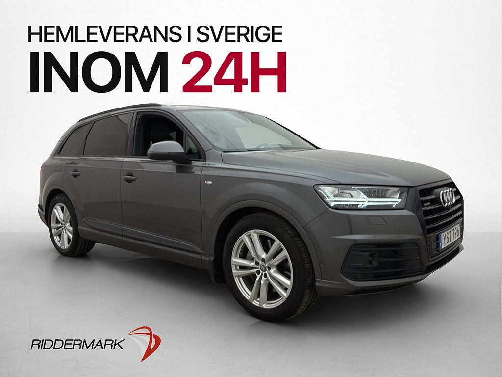 Audi Q7 50 TDI Q S-Line 7-Sits Cockpit 360° Luft Värm Drag