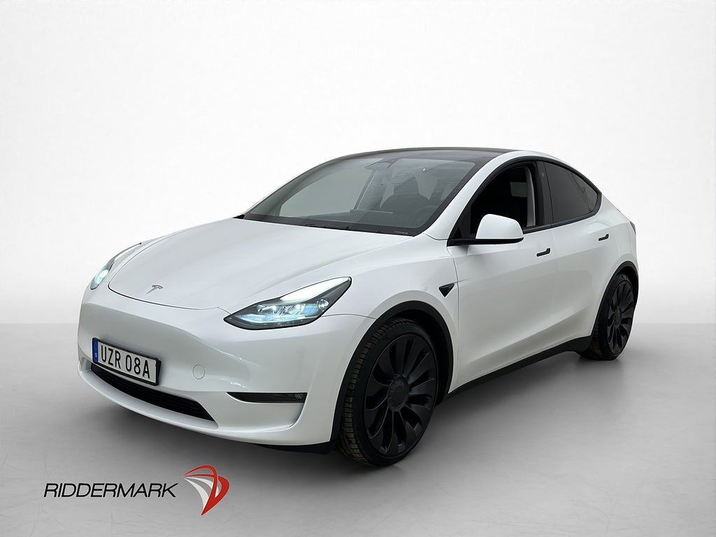 Tesla Model Y Performance Autopilot Dragkrok Svensksåld