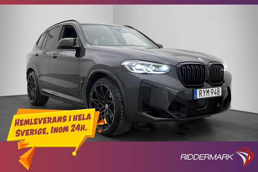 BMW X3 M Competition 510hk Pano Laser H/K En-Brukare MOMS