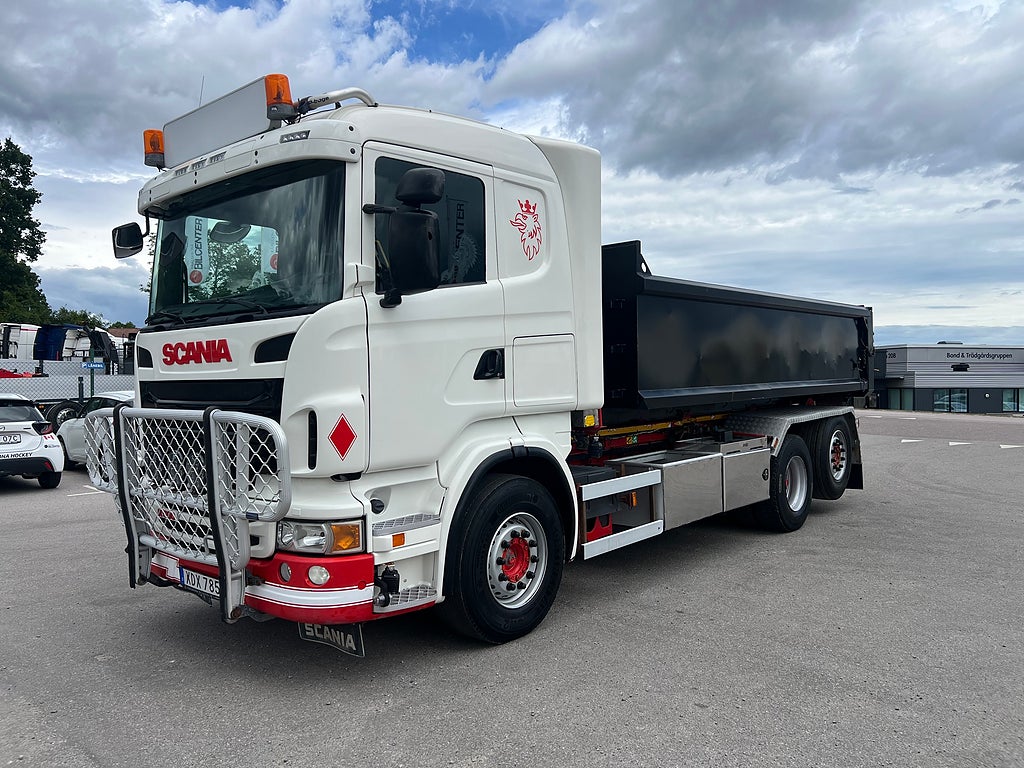 Scania R500 V8 6x2*4 Manuell Växellåda, Lastväxlare inkl flak