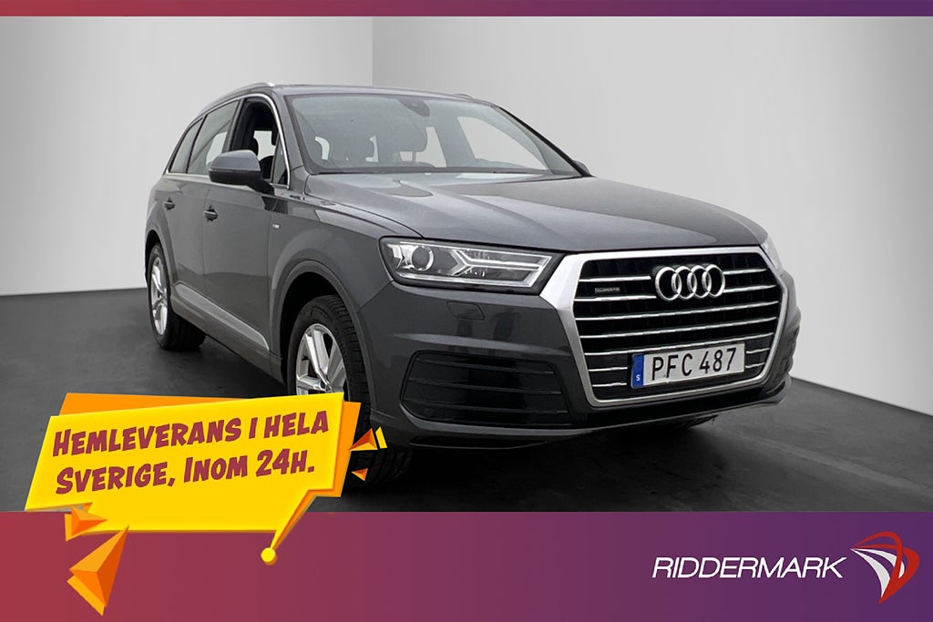 Audi Q7 3.0 TDI V6 Quattro Full S-Line 7-Sits D-Värm