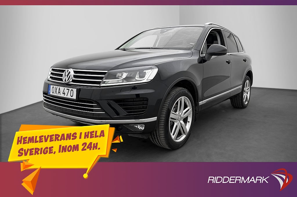 Volkswagen Touareg 3.0 V6 4M Pano Skinn Kamera Adp-Fart Drag