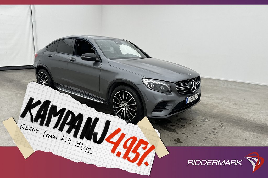 Mercedes-Benz GLC 220 d Coupe AMG Burmester Pano 4,95% Ränta