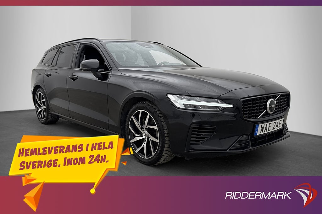 Volvo V60 T6 350hk AWD Plus Dark H/K Värm 360º MOMS Drag
